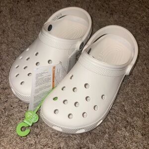 White CROCS Classic Clogs